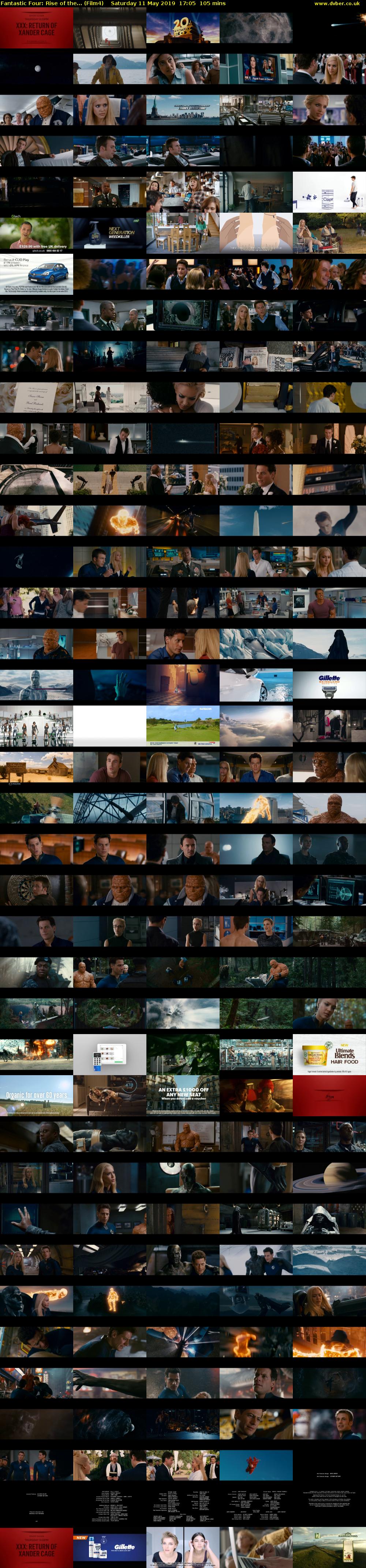 Fantastic Four: Rise of the... (Film4) Saturday 11 May 2019 17:05 - 18:50