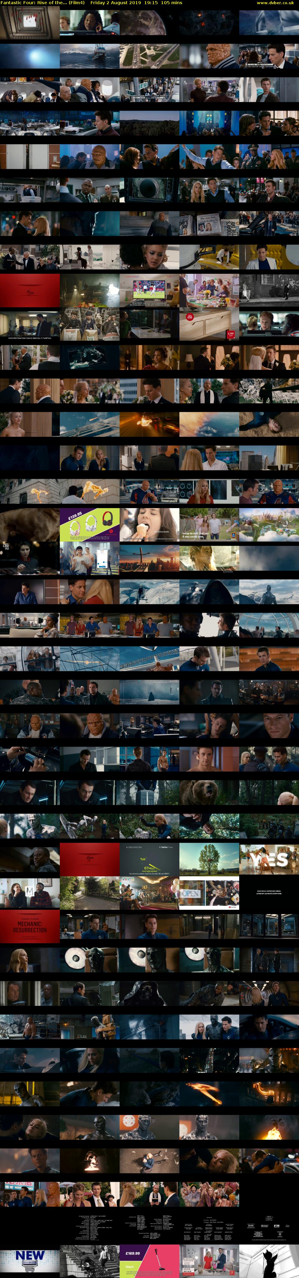 Fantastic Four: Rise of the... (Film4) Friday 2 August 2019 19:15 - 21:00