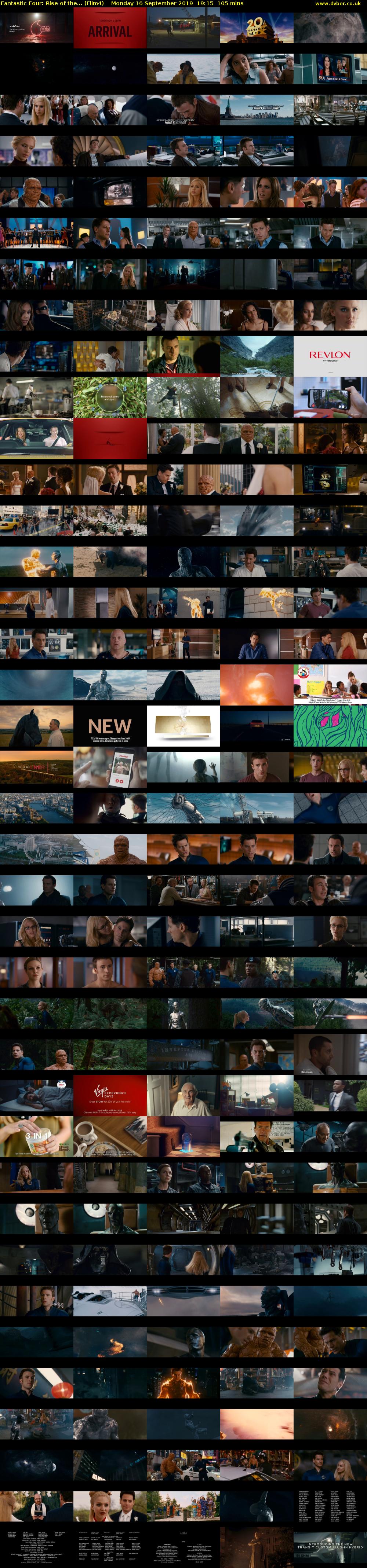 Fantastic Four: Rise of the... (Film4) Monday 16 September 2019 19:15 - 21:00