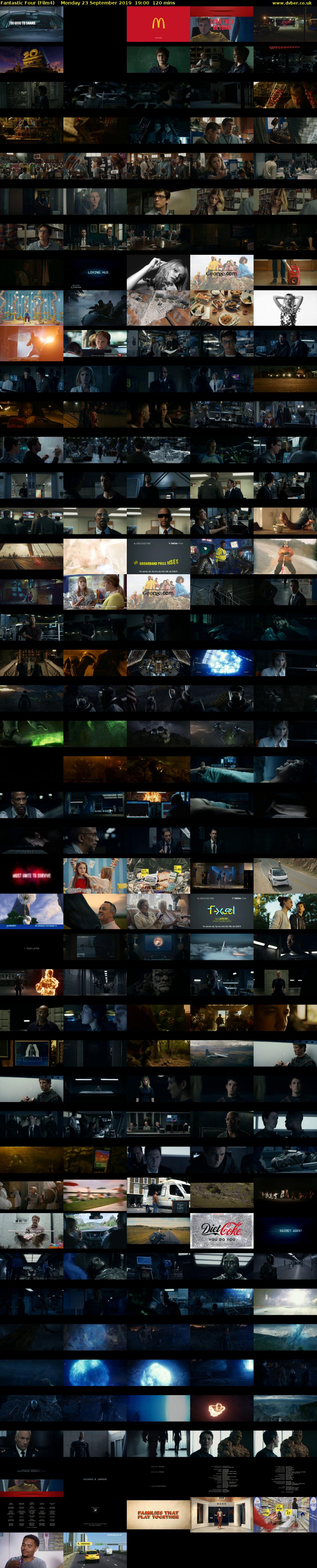 Fantastic Four (Film4) Monday 23 September 2019 19:00 - 21:00