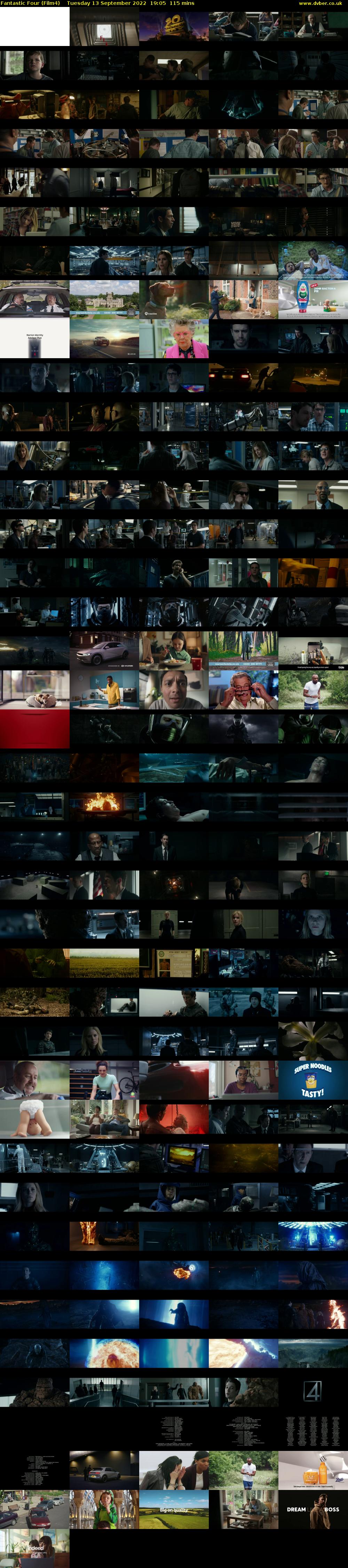 Fantastic Four (Film4) Tuesday 13 September 2022 19:05 - 21:00