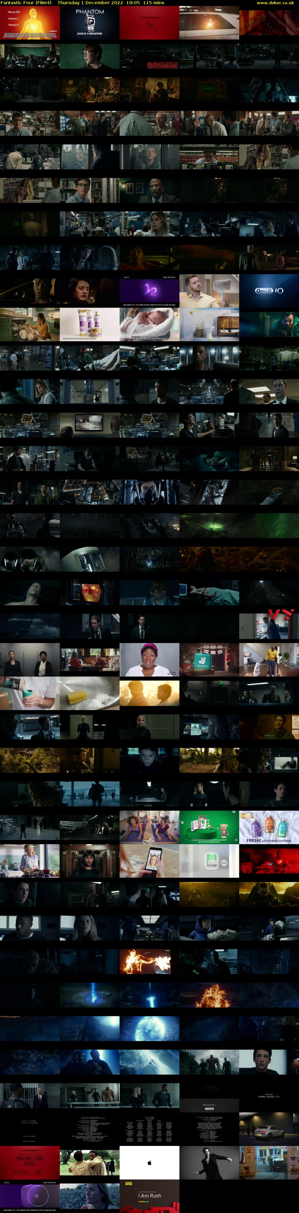 Fantastic Four (Film4) Thursday 1 December 2022 19:05 - 21:00