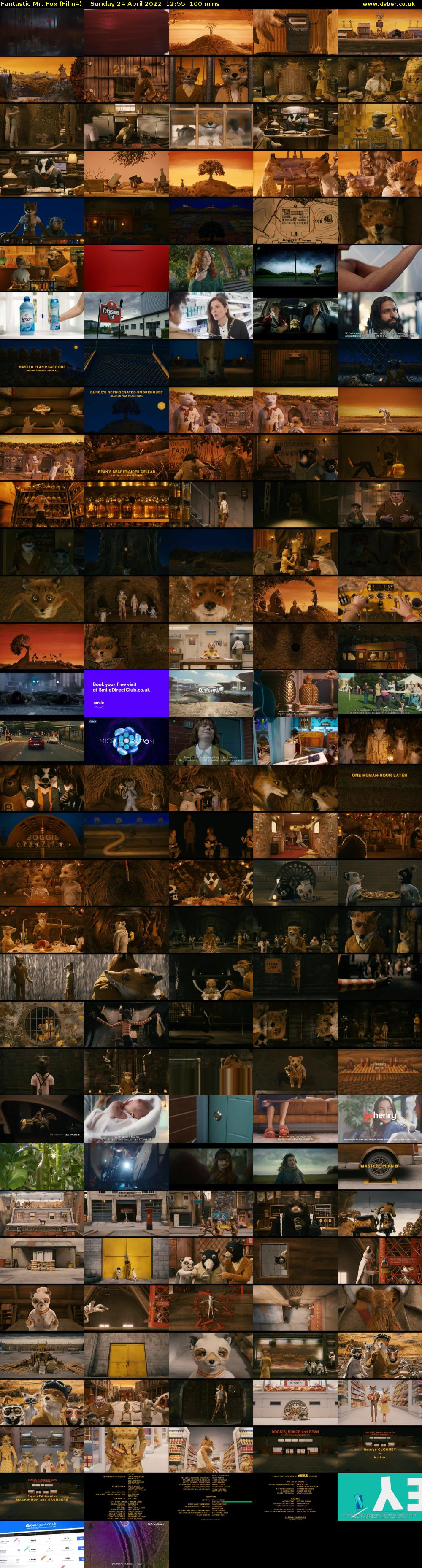 Fantastic Mr. Fox (Film4) Sunday 24 April 2022 12:55 - 14:35