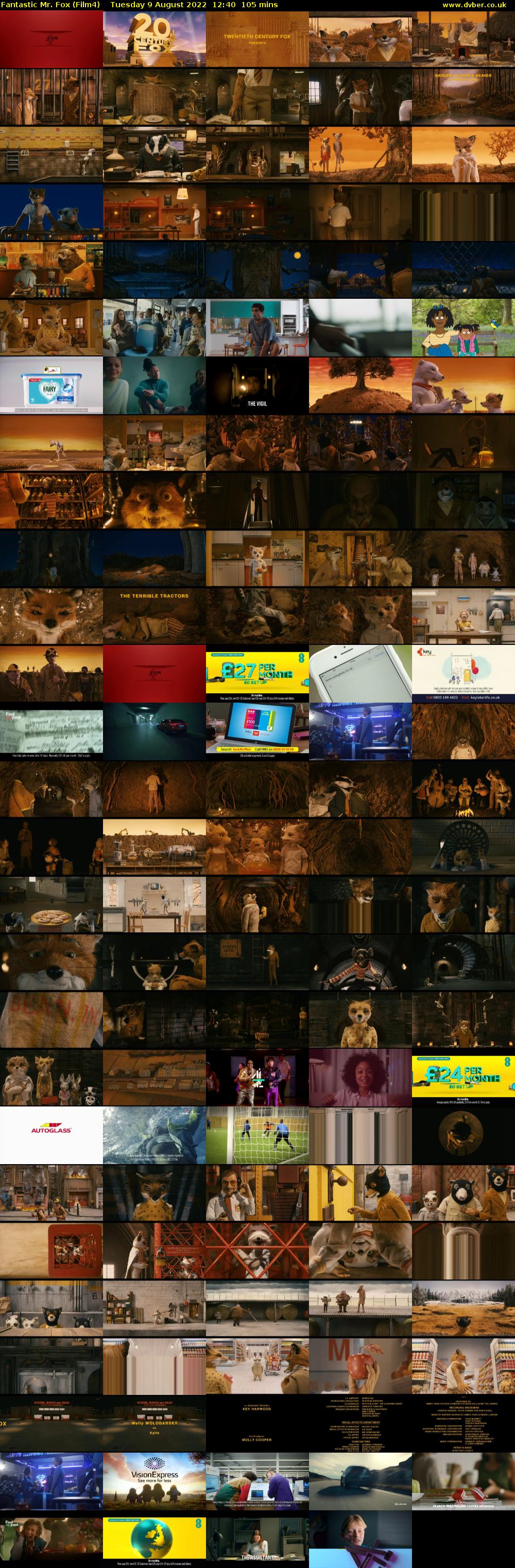 Fantastic Mr. Fox (Film4) Tuesday 9 August 2022 12:40 - 14:25