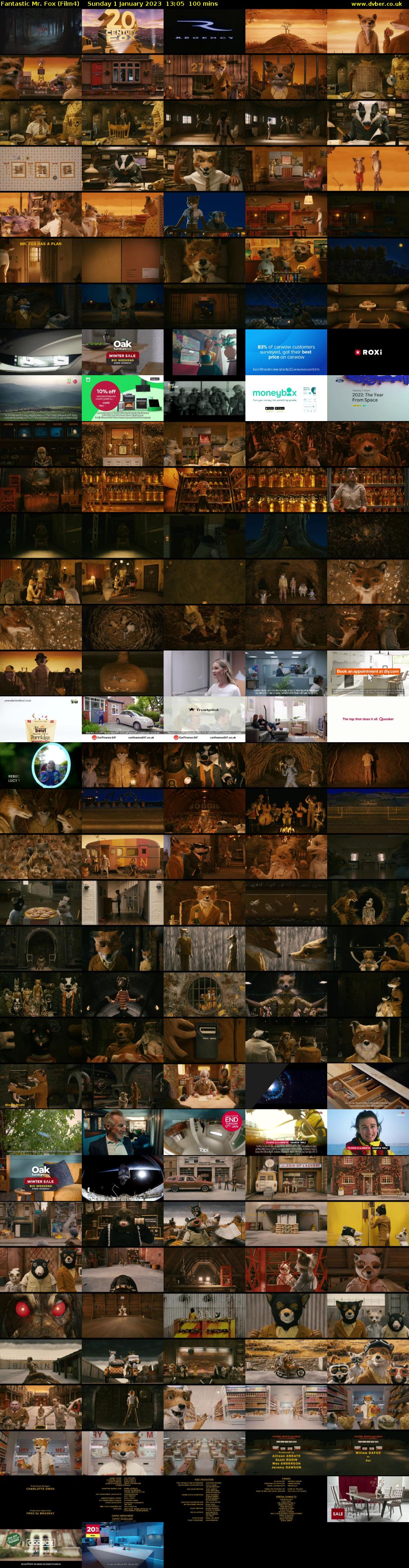 Fantastic Mr. Fox (Film4) Sunday 1 January 2023 13:05 - 14:45