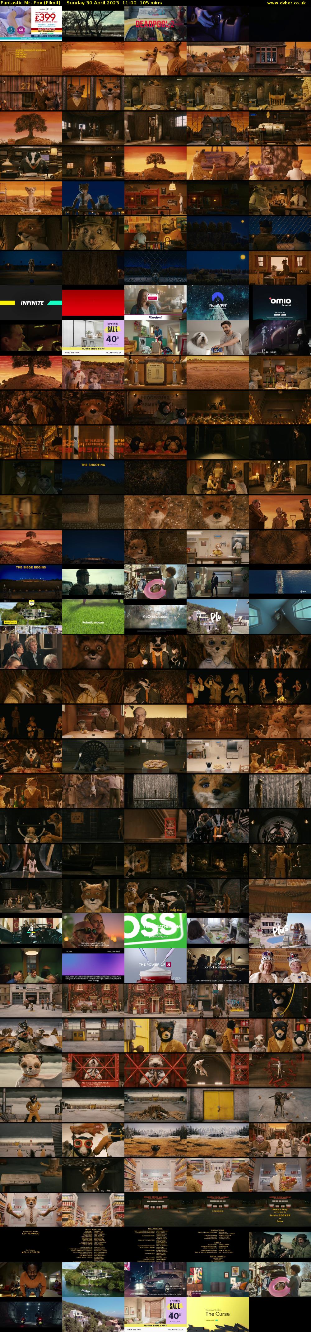 Fantastic Mr. Fox (Film4) Sunday 30 April 2023 11:00 - 12:45