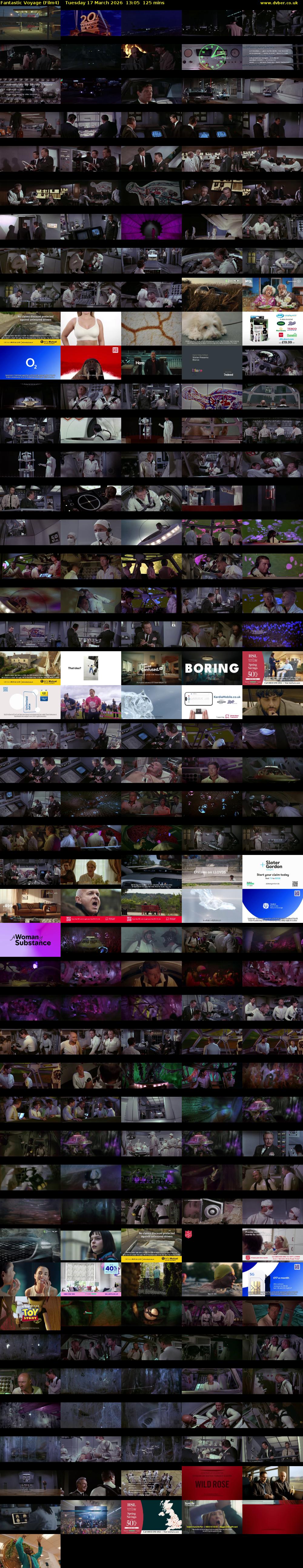 Fantastic Voyage (Film4) Tuesday 17 March 2026 13:05 - 15:10