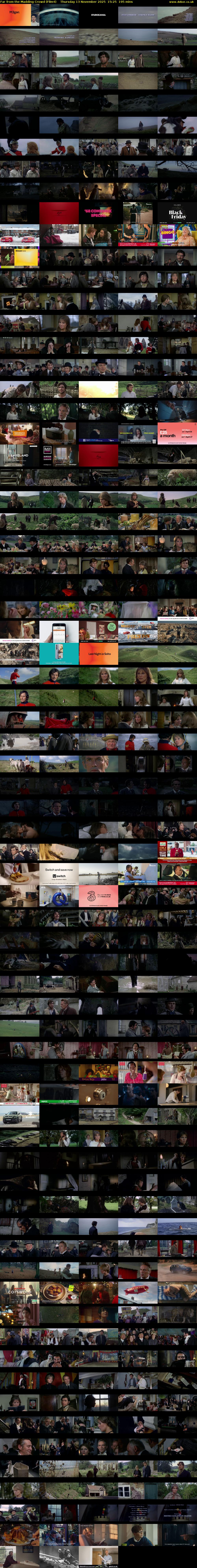 Far from the Madding Crowd (Film4) Thursday 13 November 2025 15:25 - 18:40