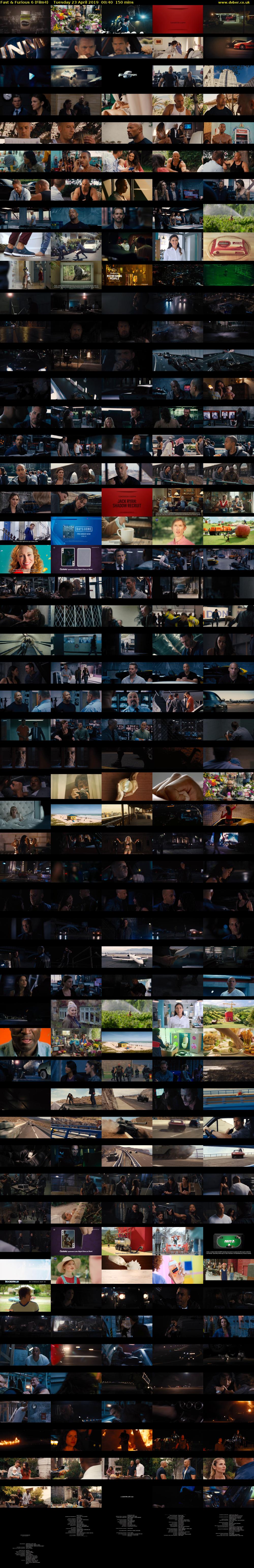 Fast & Furious 6 (Film4) Tuesday 23 April 2019 00:40 - 03:10