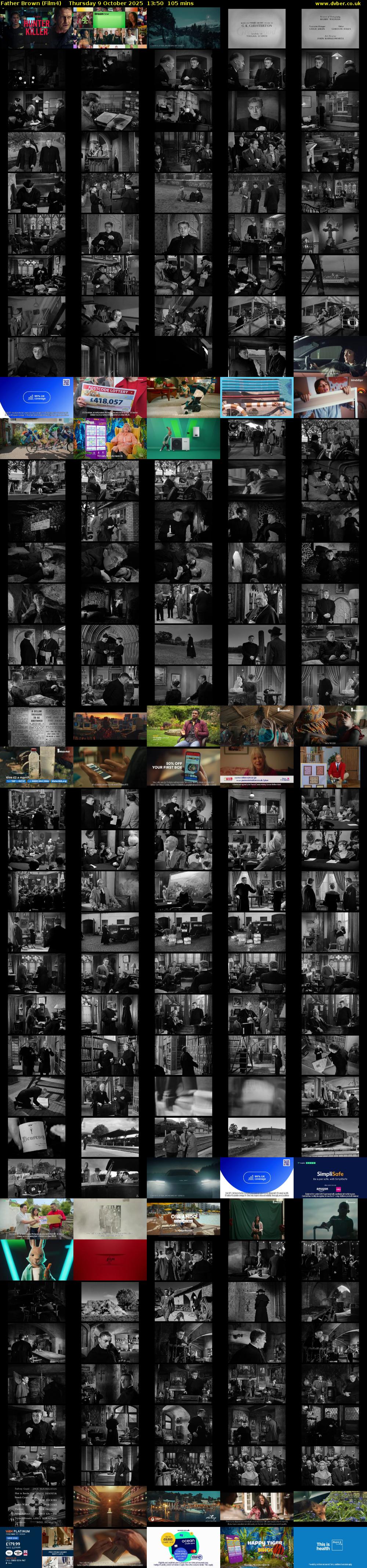 Father Brown (Film4) Thursday 9 October 2025 13:50 - 15:35