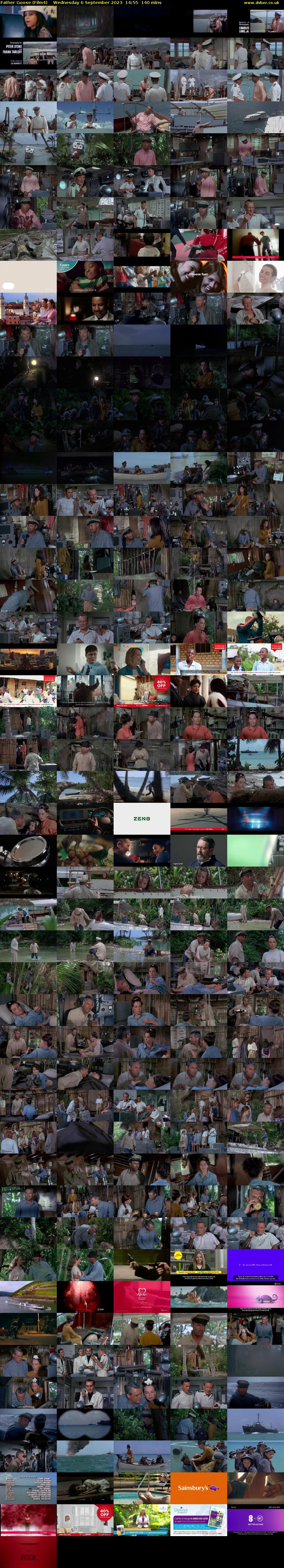 Father Goose (Film4) Wednesday 6 September 2023 14:55 - 17:15