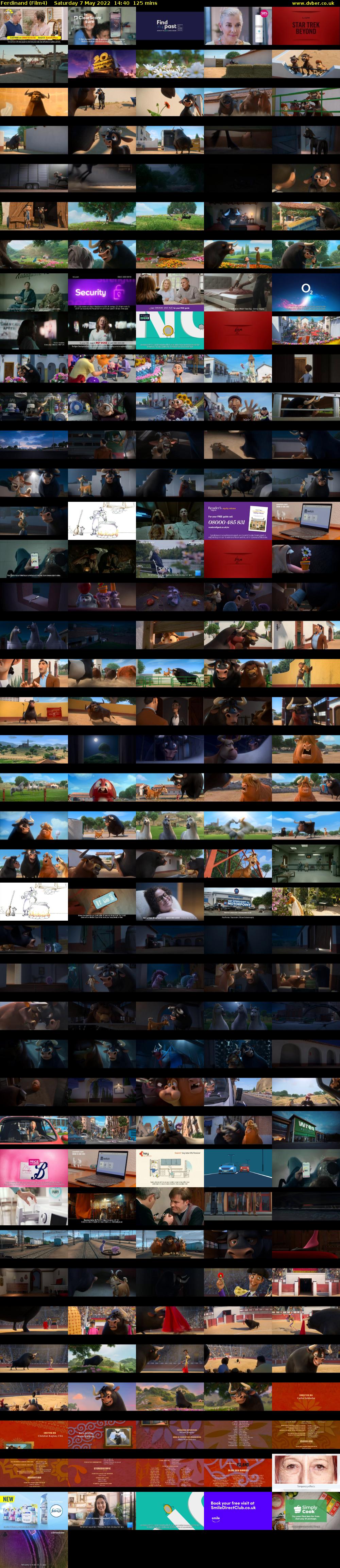 Ferdinand (Film4) Saturday 7 May 2022 14:40 - 16:45