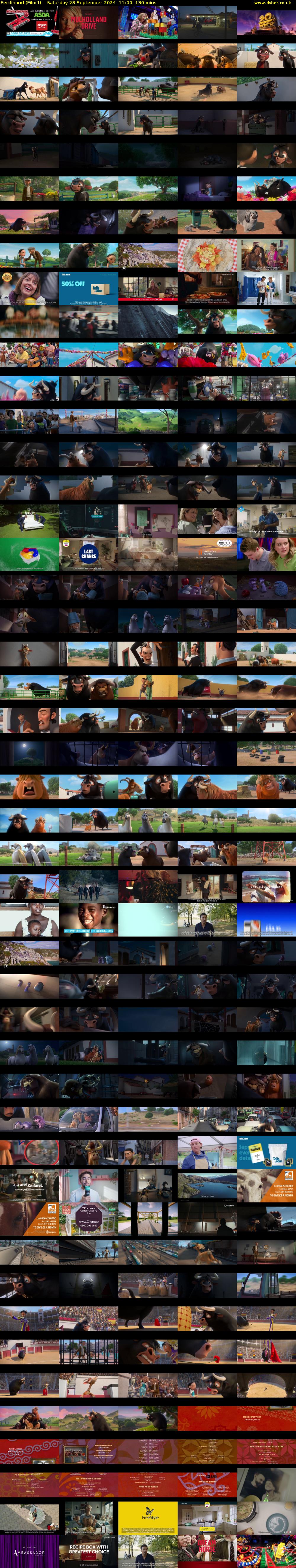 Ferdinand (Film4) Saturday 28 September 2024 11:00 - 13:10