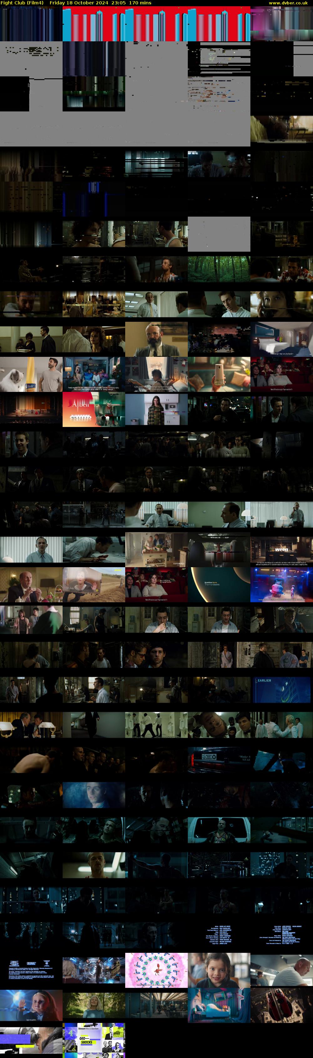 Fight Club (Film4) Friday 18 October 2024 23:05 - 01:55