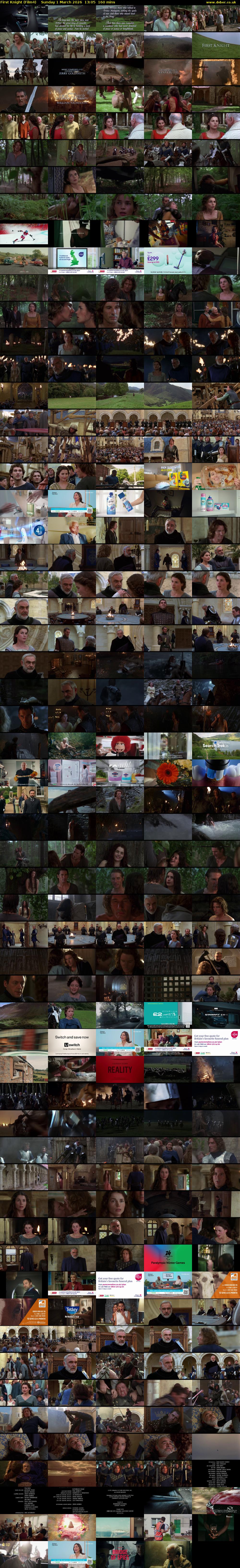 First Knight (Film4) Sunday 1 March 2026 13:05 - 15:45