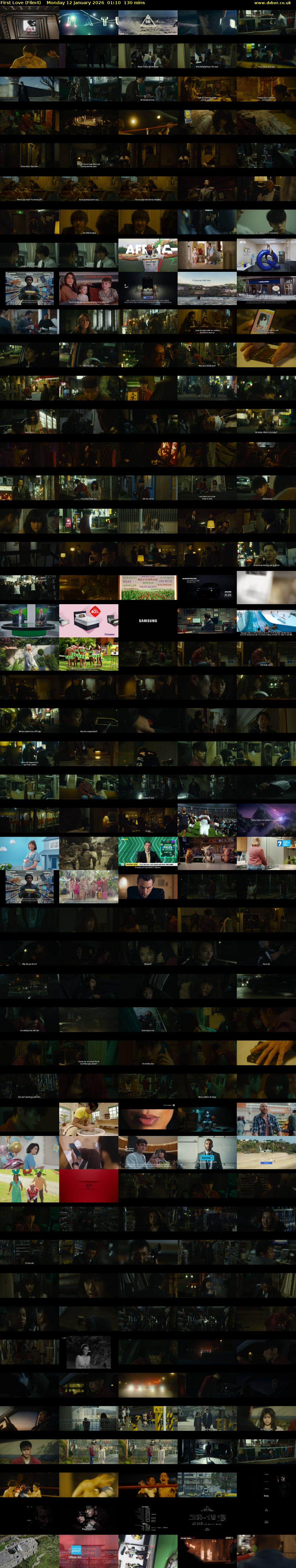 First Love (Film4) Monday 12 January 2026 01:10 - 03:20