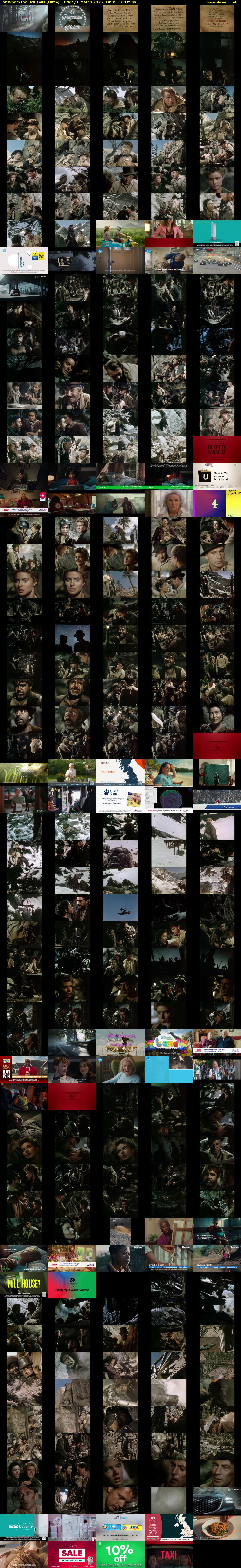 For Whom the Bell Tolls (Film4) Friday 6 March 2026 14:35 - 17:15