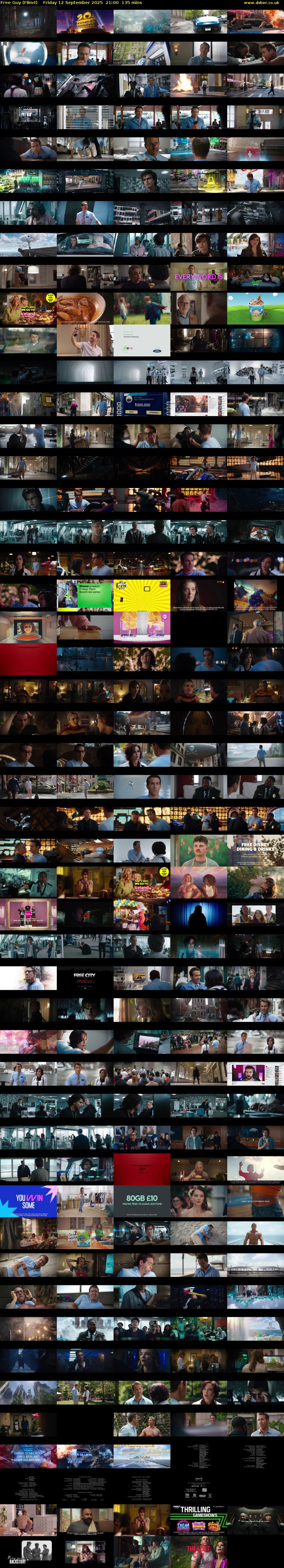 Free Guy (Film4) Friday 12 September 2025 21:00 - 23:15