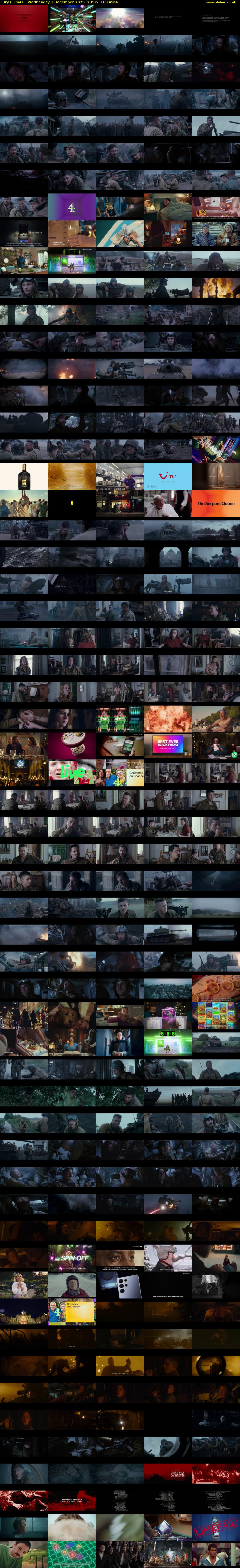 Fury (Film4) Wednesday 3 December 2025 23:05 - 01:45