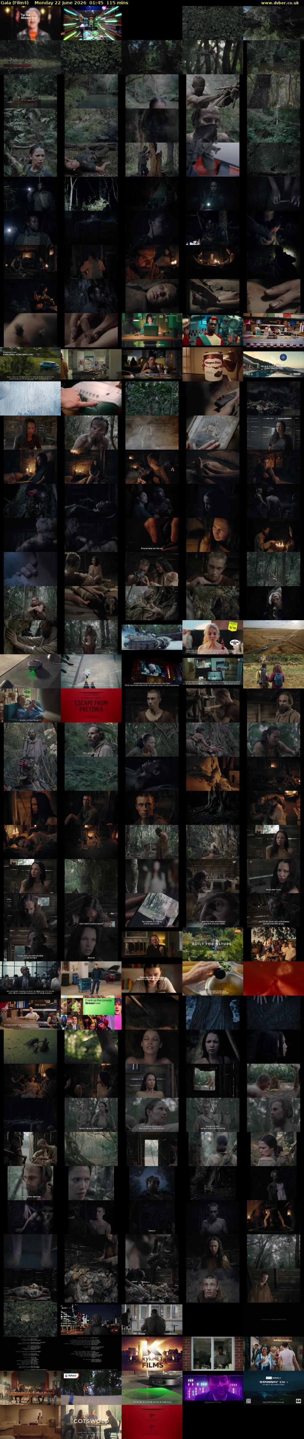 Gaia (Film4) Monday 22 June 2026 01:45 - 03:40