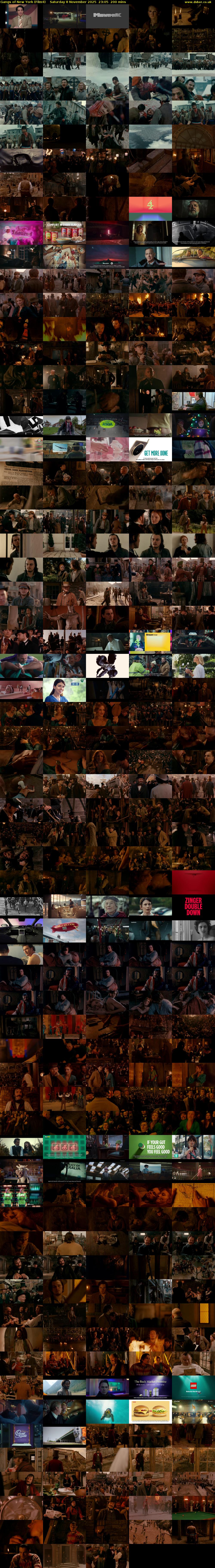 Gangs of New York (Film4) Saturday 8 November 2025 23:05 - 02:25