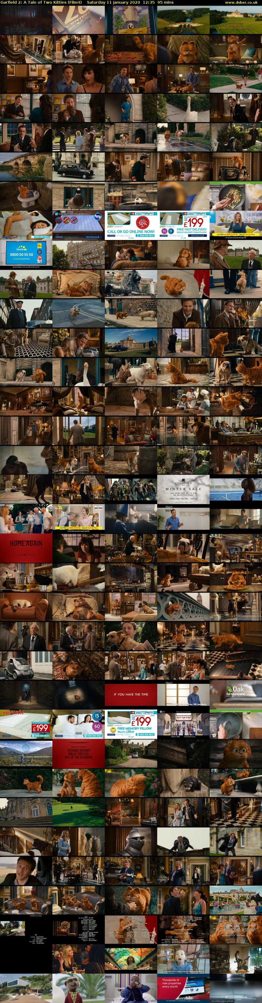 Garfield 2: A Tale of Two Kitties (Film4) Saturday 11 January 2020 12:35 - 14:10