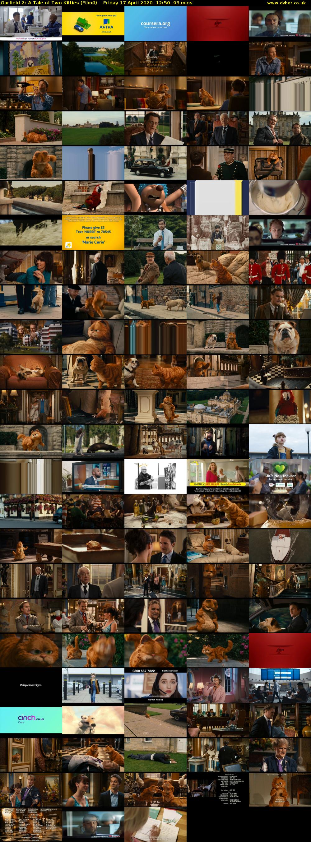 Garfield 2: A Tale of Two Kitties (Film4) Friday 17 April 2020 12:50 - 14:25