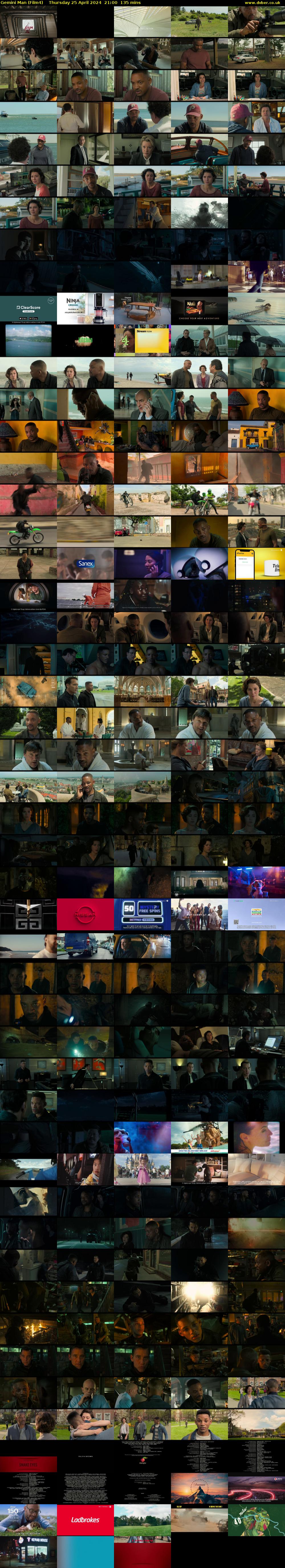 Gemini Man (Film4) Thursday 25 April 2024 21:00 - 23:15