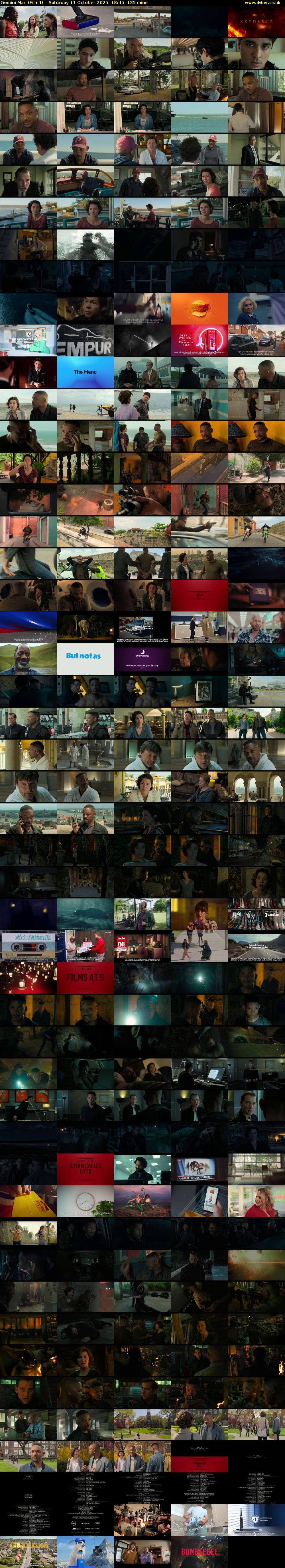 Gemini Man (Film4) Saturday 11 October 2025 18:45 - 21:00