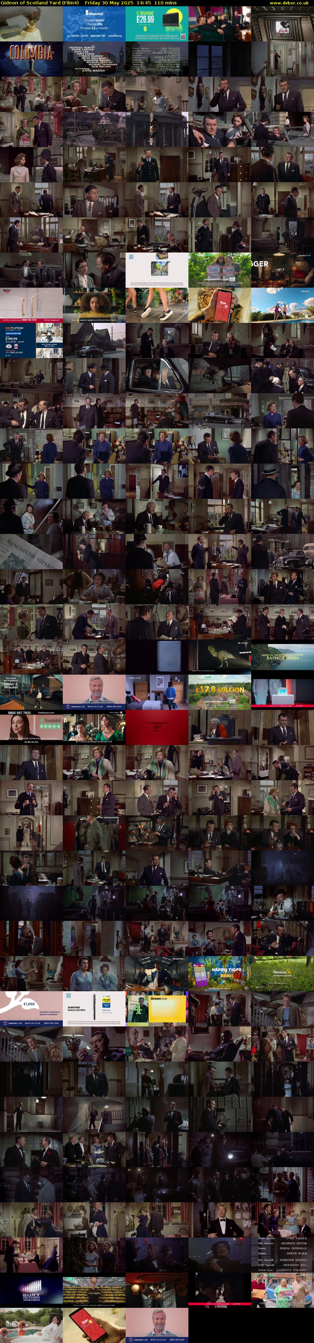 Gideon of Scotland Yard (Film4) Friday 30 May 2025 14:45 - 16:35