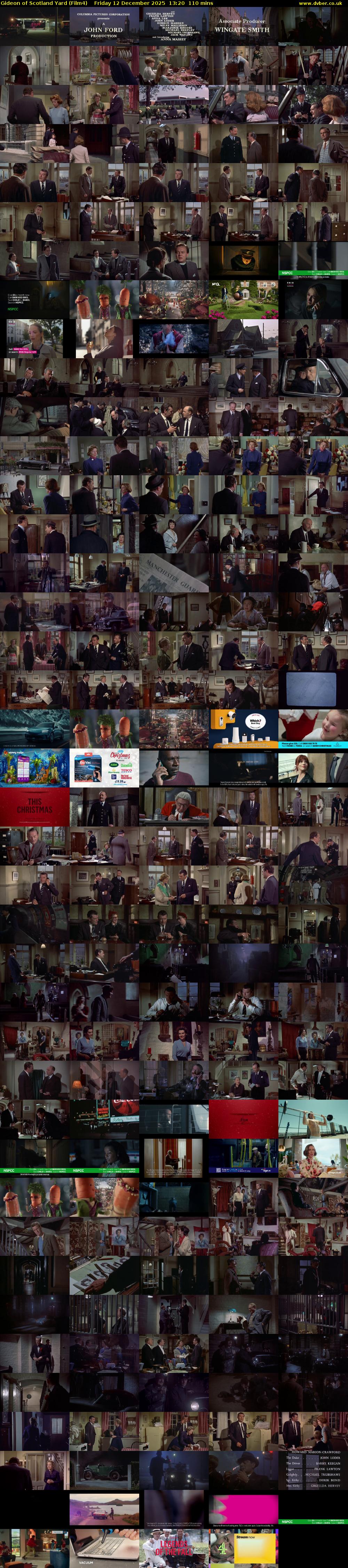 Gideon of Scotland Yard (Film4) Friday 12 December 2025 13:20 - 15:10