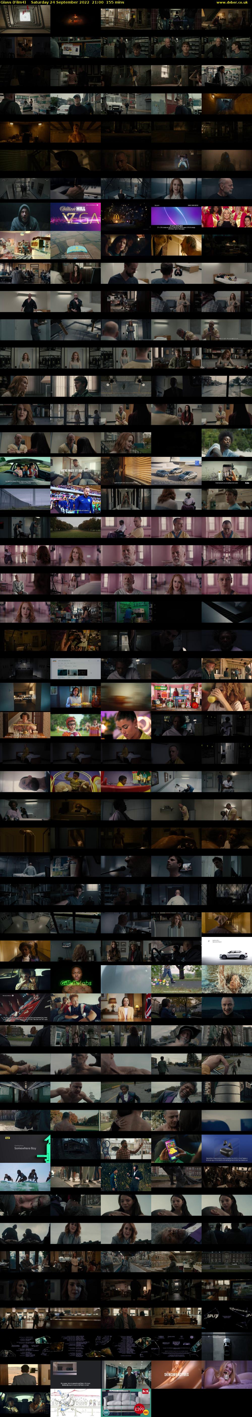 Glass (Film4) Saturday 24 September 2022 21:00 - 23:35