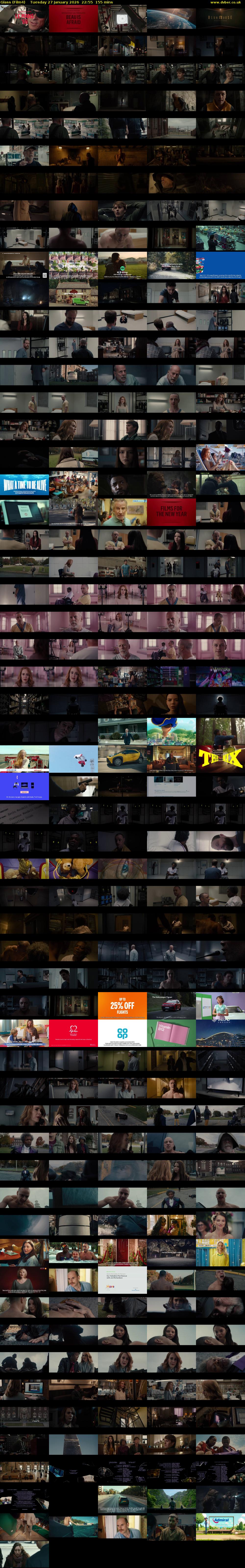 Glass (Film4) Tuesday 27 January 2026 22:55 - 01:30