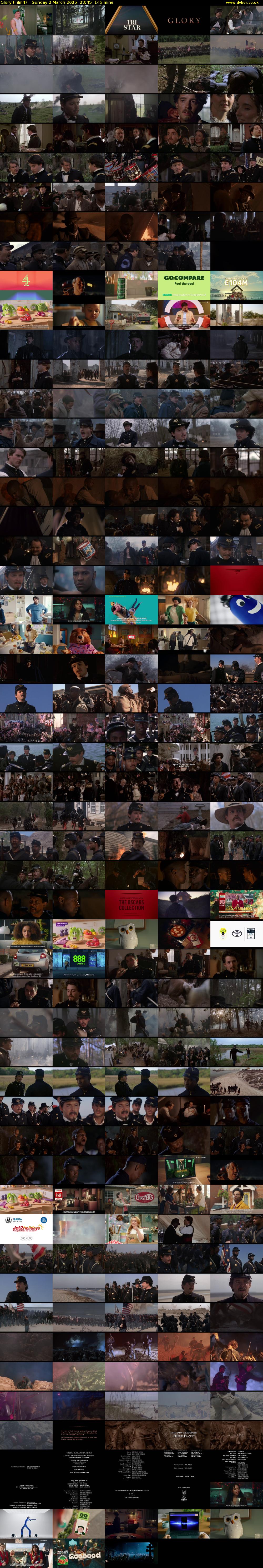 Glory (Film4) Sunday 2 March 2025 23:45 - 02:10
