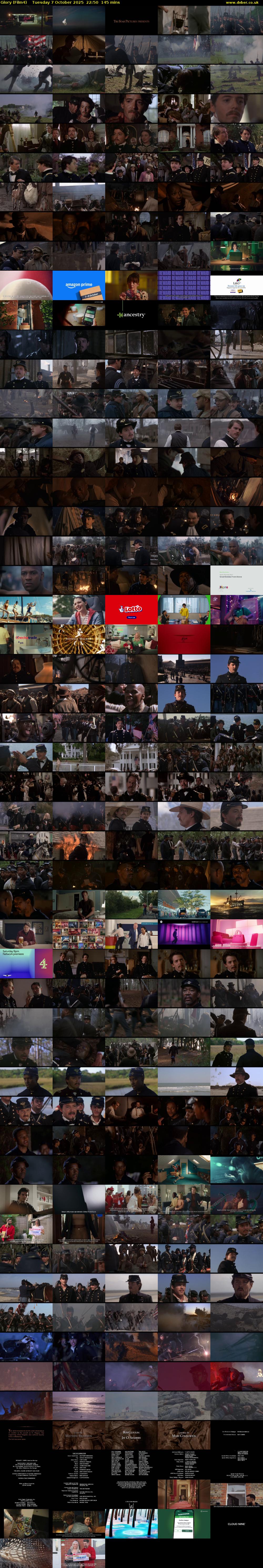 Glory (Film4) Tuesday 7 October 2025 22:50 - 01:15