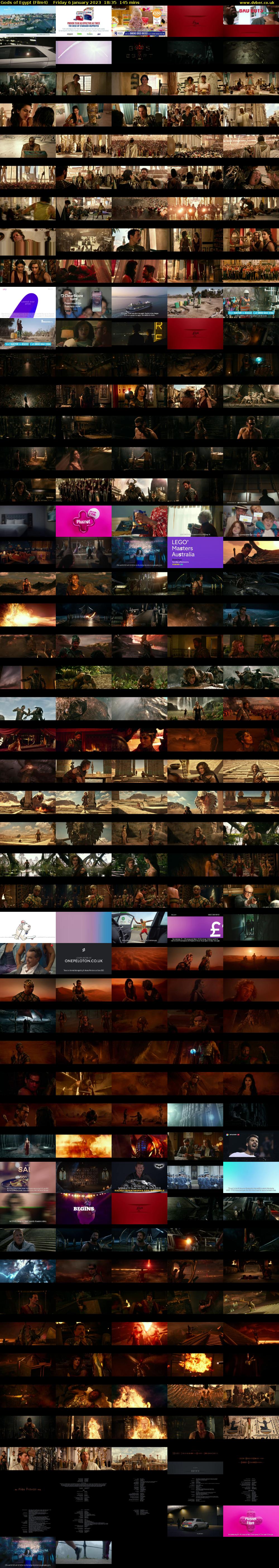 Gods of Egypt (Film4) Friday 6 January 2023 18:35 - 21:00