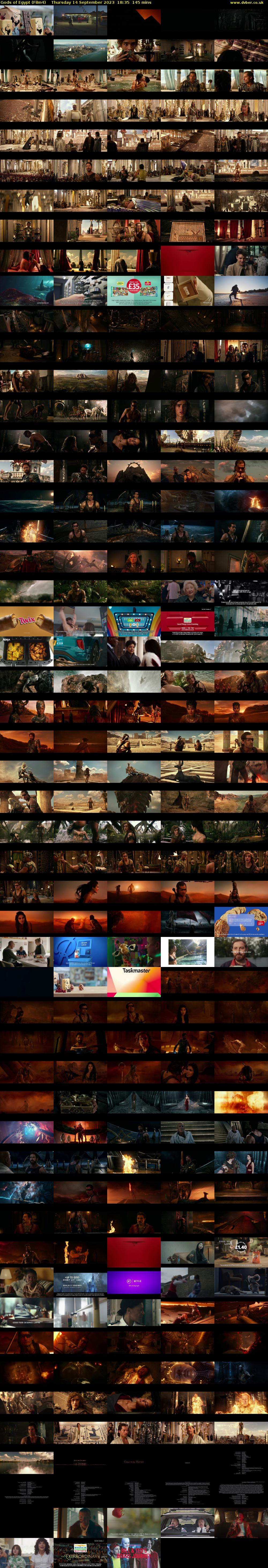 Gods of Egypt (Film4) Thursday 14 September 2023 18:35 - 21:00