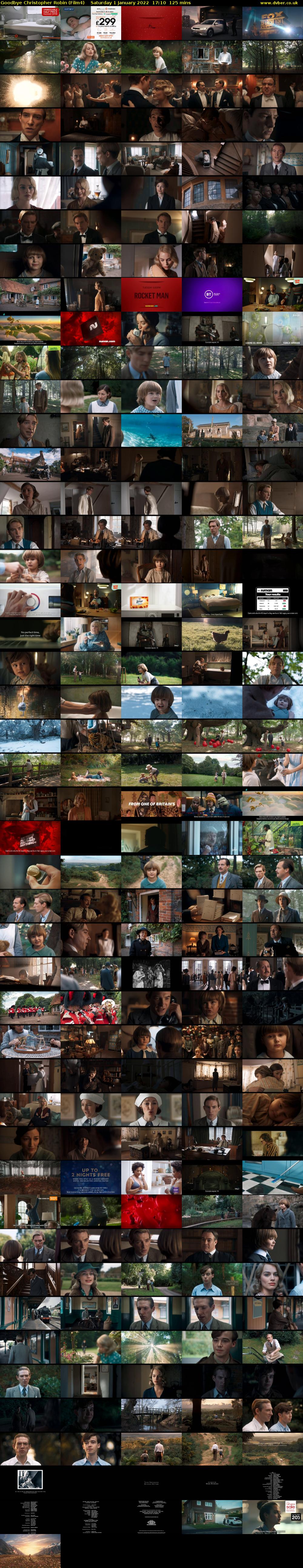 Goodbye Christopher Robin (Film4) Saturday 1 January 2022 17:10 - 19:15