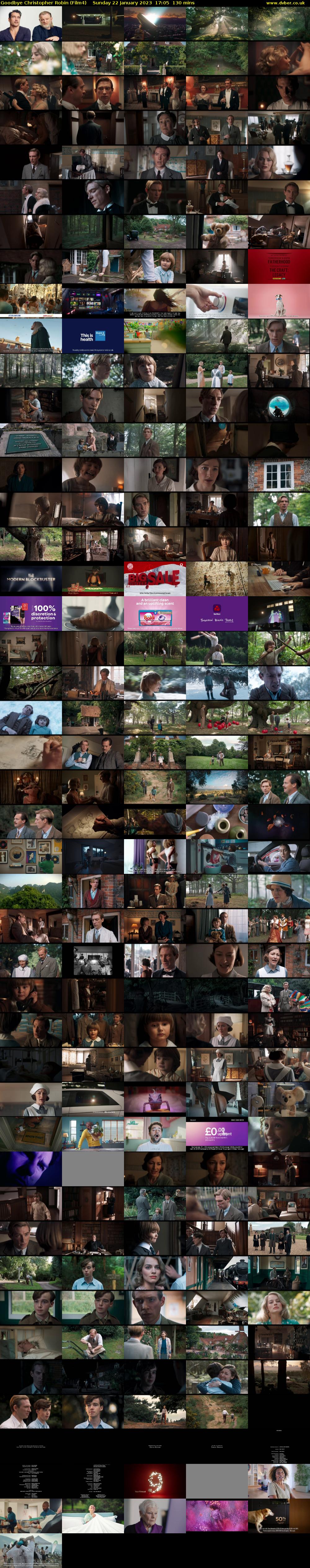 Goodbye Christopher Robin (Film4) Sunday 22 January 2023 17:05 - 19:15