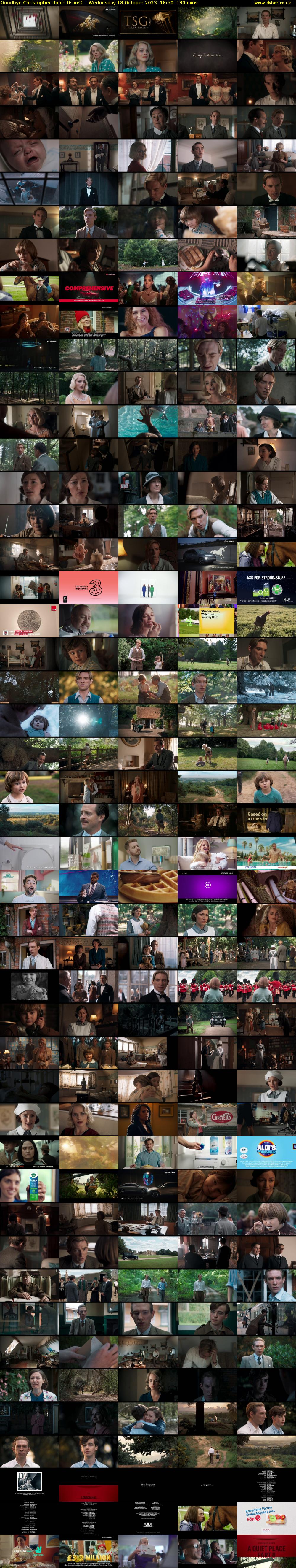 Goodbye Christopher Robin (Film4) Wednesday 18 October 2023 18:50 - 21:00