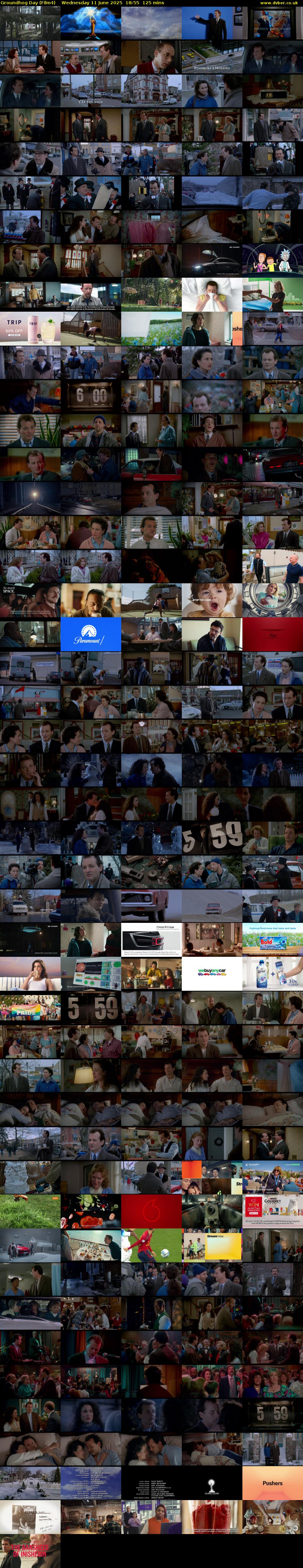 Groundhog Day (Film4) Wednesday 11 June 2025 18:55 - 21:00