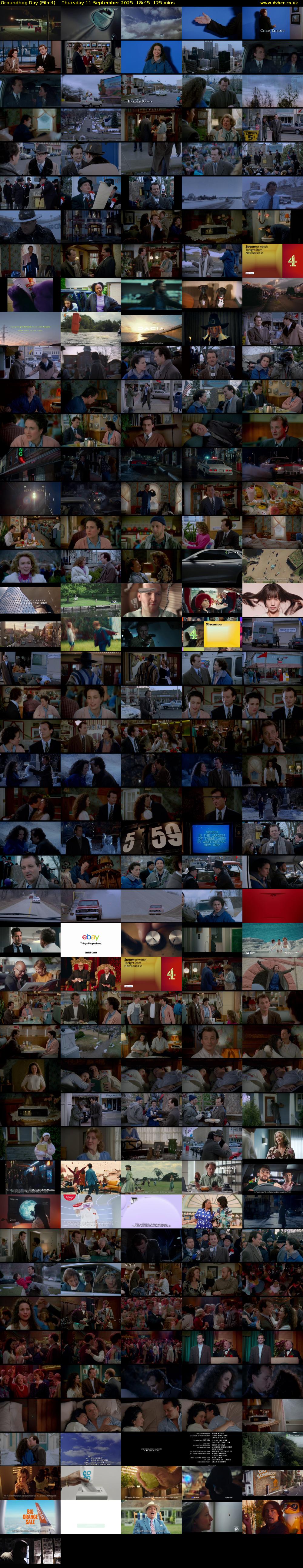Groundhog Day (Film4) Thursday 11 September 2025 18:45 - 20:50