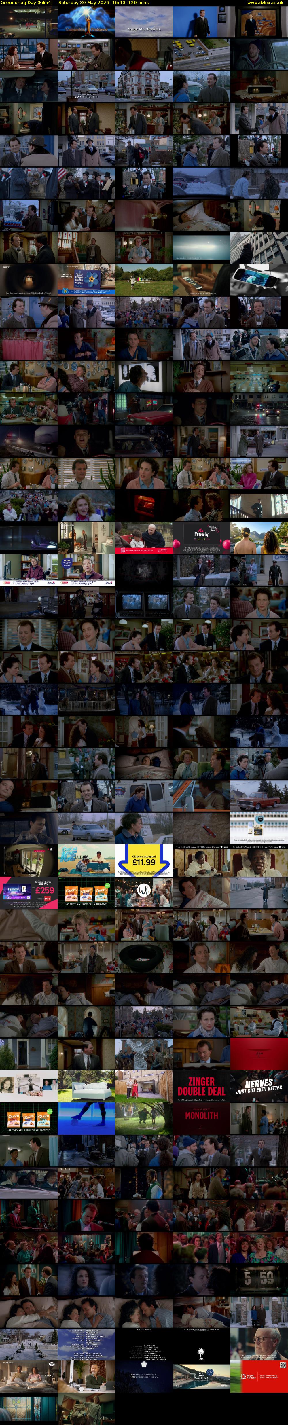 Groundhog Day (Film4) Saturday 30 May 2026 16:40 - 18:40