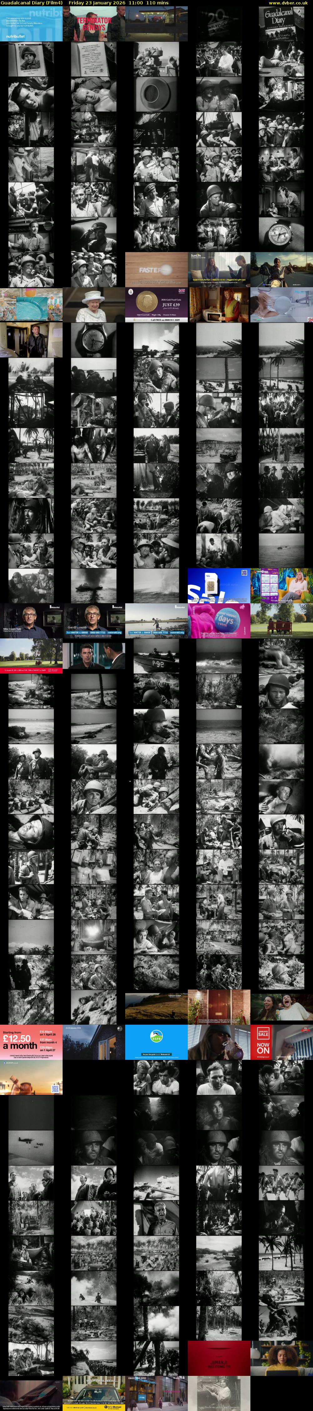 Guadalcanal Diary (Film4) Friday 23 January 2026 11:00 - 12:50