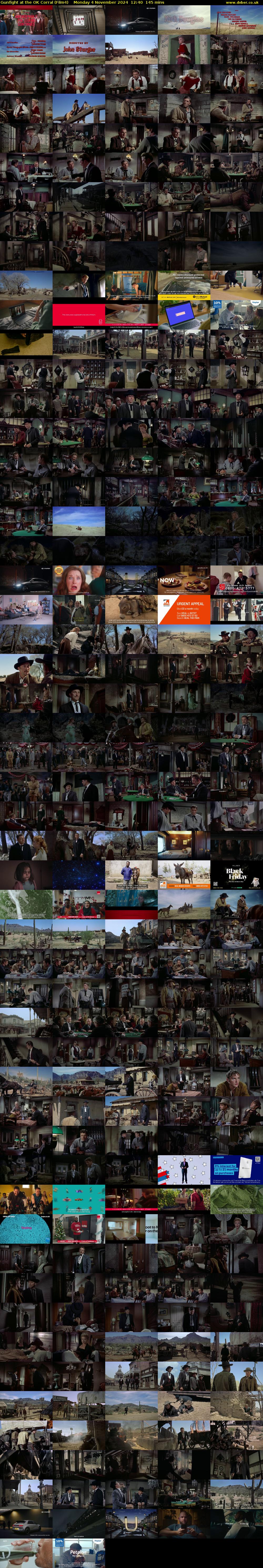 Gunfight at the OK Corral (Film4) Monday 4 November 2024 12:40 - 15:05
