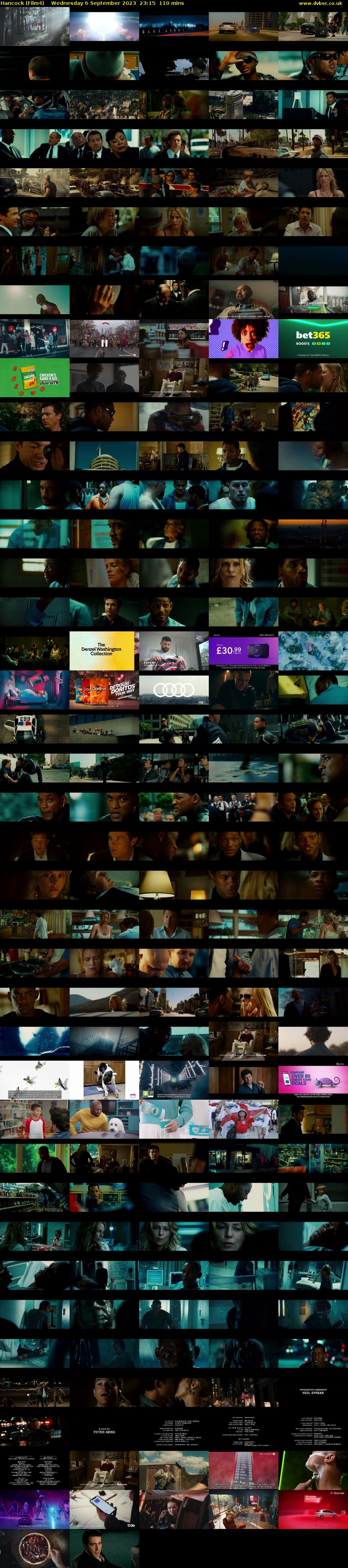 Hancock (Film4) Wednesday 6 September 2023 23:15 - 01:05