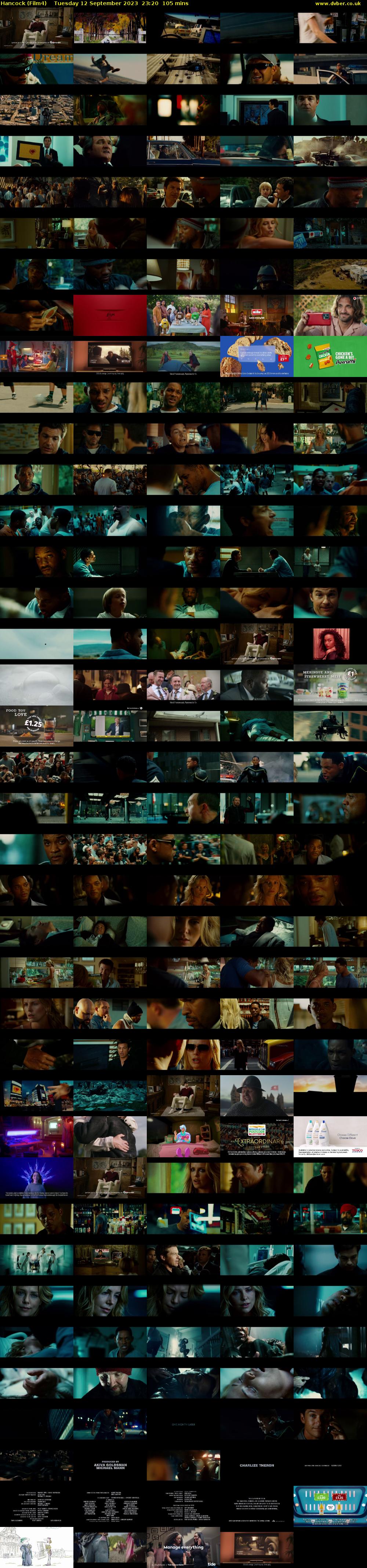 Hancock (Film4) Tuesday 12 September 2023 23:20 - 01:05