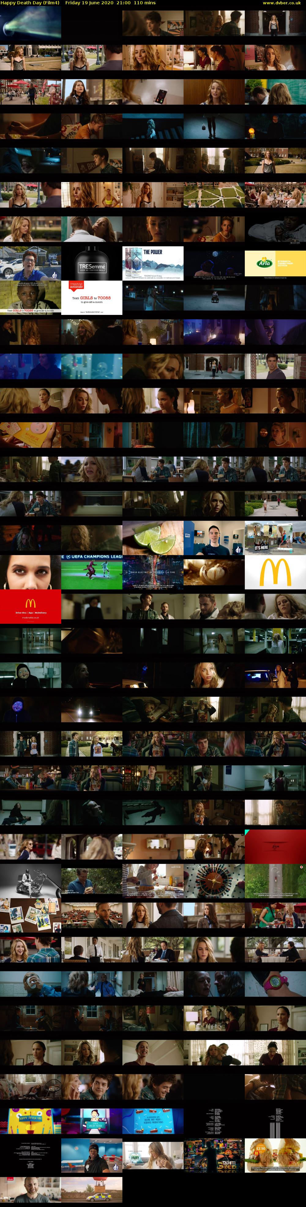 Happy Death Day (Film4) Friday 19 June 2020 21:00 - 22:50