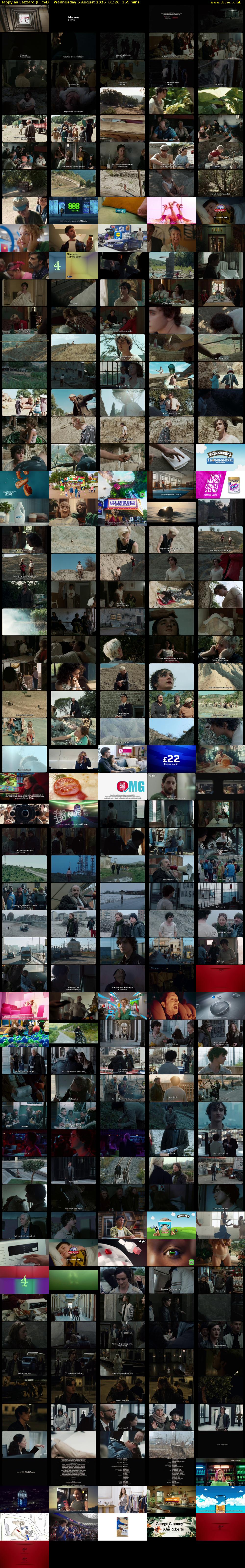 Happy as Lazzaro (Film4) Wednesday 6 August 2025 01:20 - 03:55