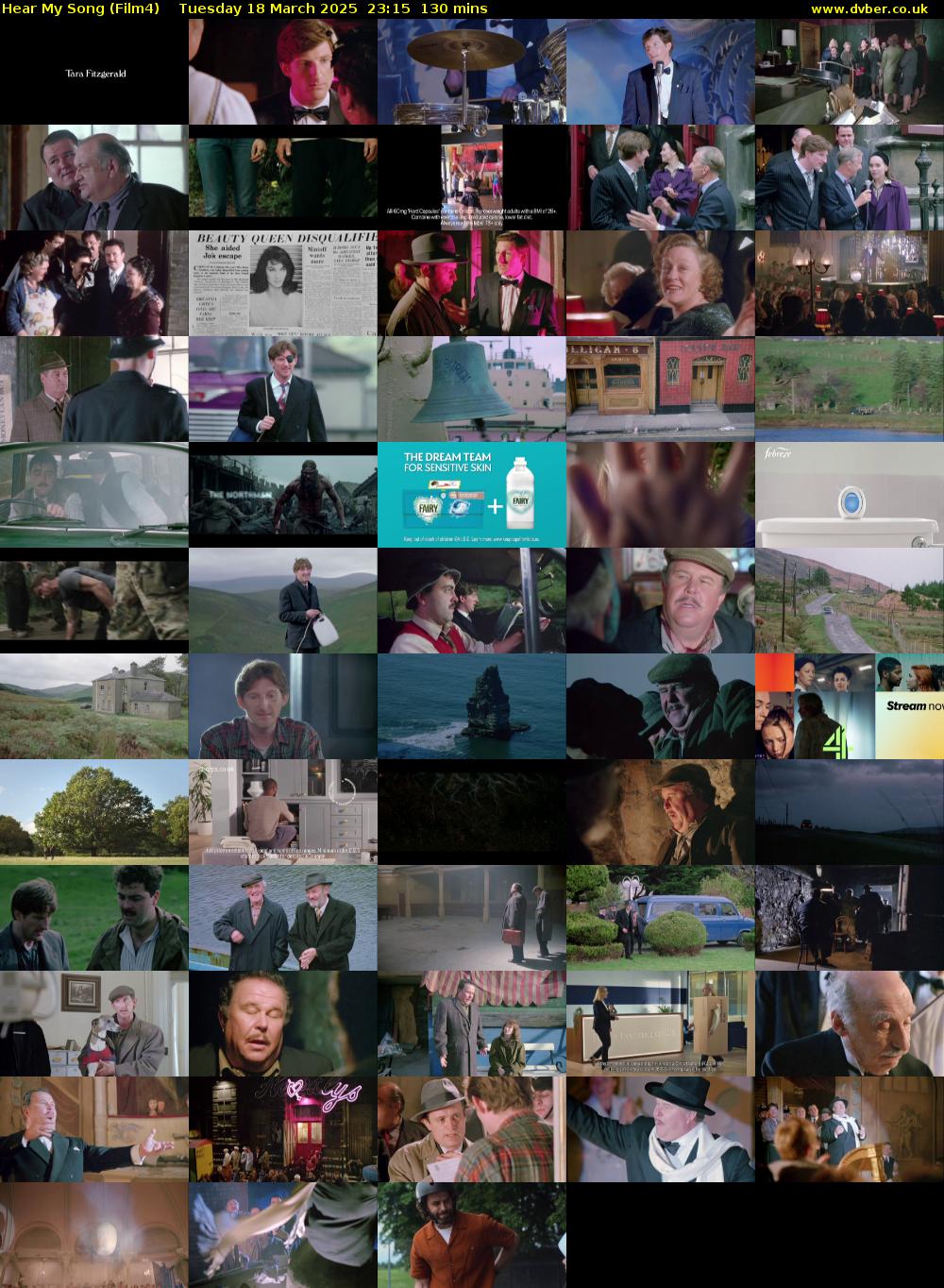 Hear My Song (Film4) Tuesday 18 March 2025 23:15 - 01:25